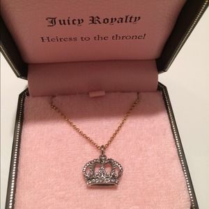 Juicy Couture crown charm necklace