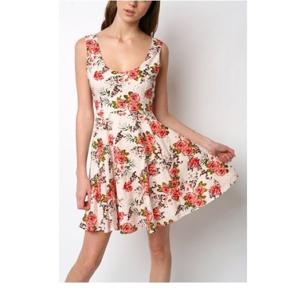 Kimchi Blue Fit and Flare Floral Dress