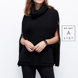 Ann Taylor Side Zip Poncho