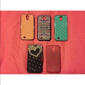 Bundle of 5 cases for Galaxy s4
