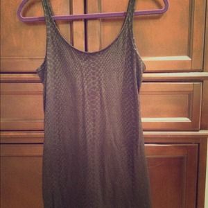 Black snake print mini-dress