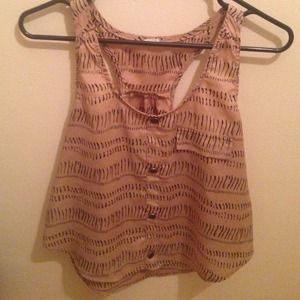 Brownish colored blouse, size M but fits like a S