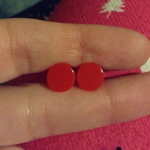 Red Acrylic Plugs 2G NWOT