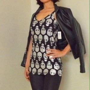 NWT NOBO NO BOUNDARIES Black Silver Skull