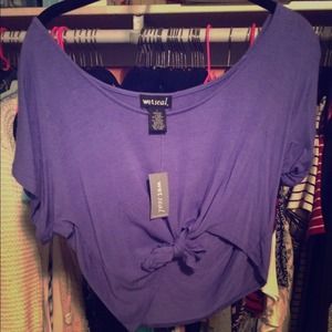Purple crop top