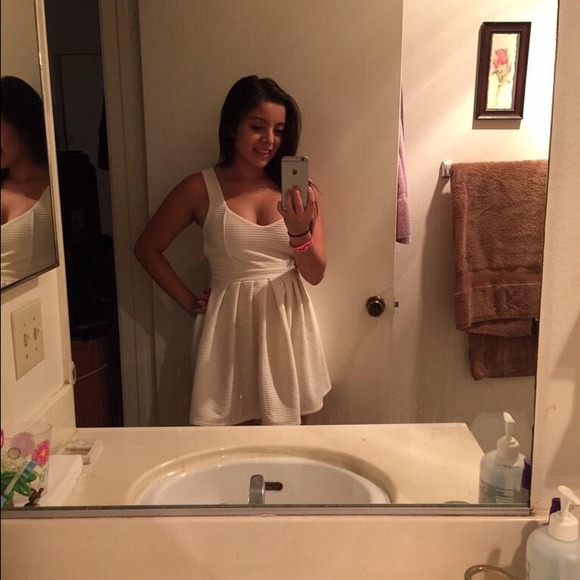 White heart shaped dress
