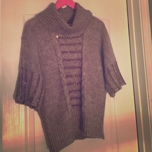 Sequined Turtleneck Oversized sweater