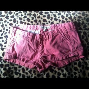 Abercrombie pinkish peach short shorts