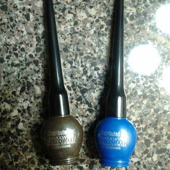 Brown and Blue Liquid Eyeliner