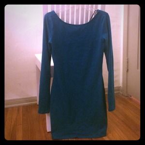 turquoise bodycon dress