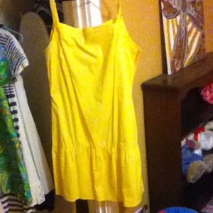 Yellow tex by max azria sundress