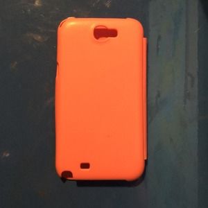 Galaxy note 2 pink flip case