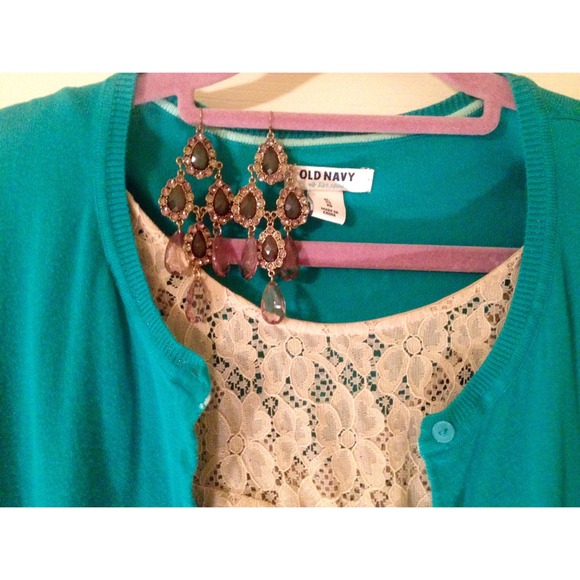 Beautiful Jeweled Dangle Earrings - Picture 2 of 3