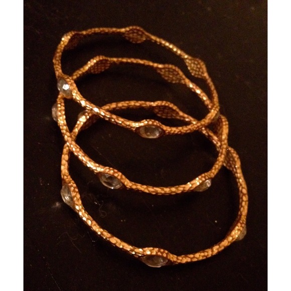 Gold Bangle Set - Picture 2 of 2