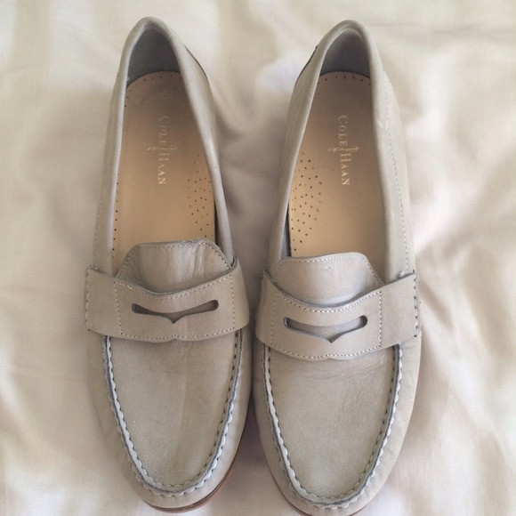 Cole Haan Grey Suede Loafers -- WORN ONCE
