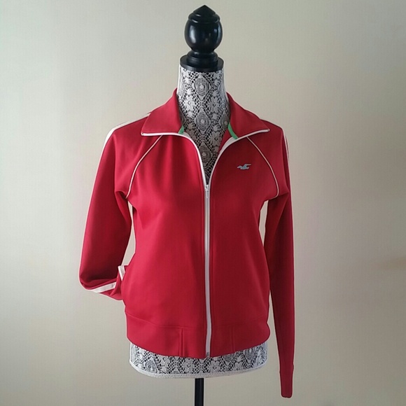 Red Hollister Track Jacket