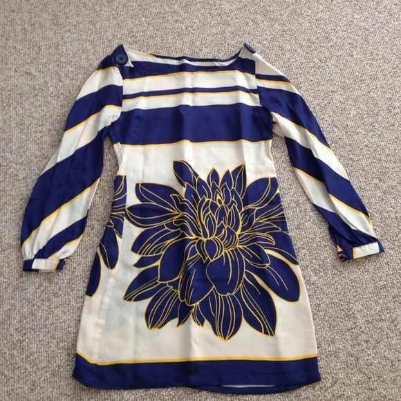 Blue stripe dress