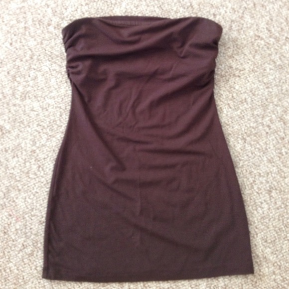 Brown tube top