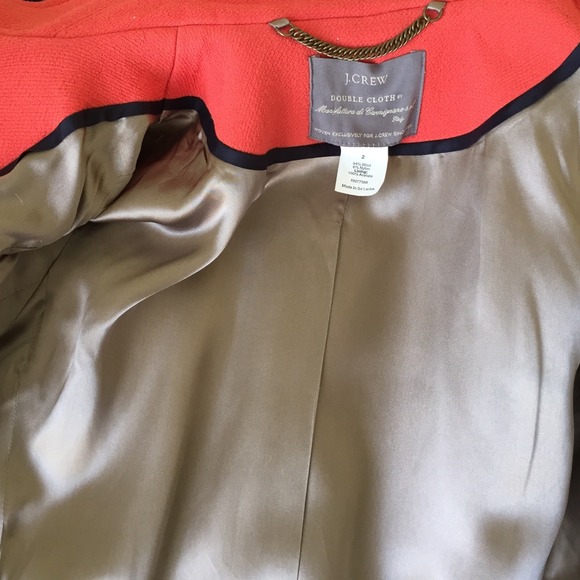 Sold-- J.Crew Double Cloth Lady Coat - Picture 4 of 4