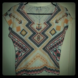 Aztec Short Sleeved Top