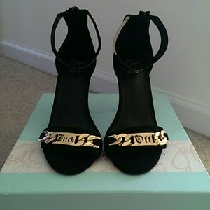 JC Black and gold malice heel (exclusive)