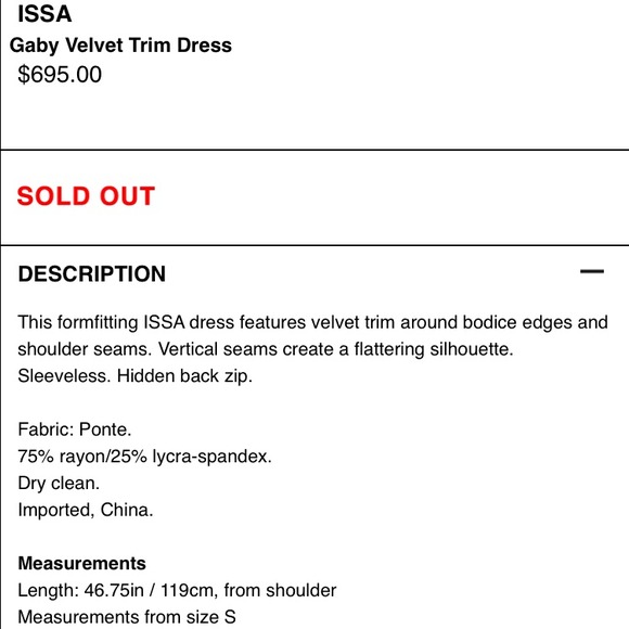 Stunning ISSA Velvet Trimmed LBD - Picture 4 of 4