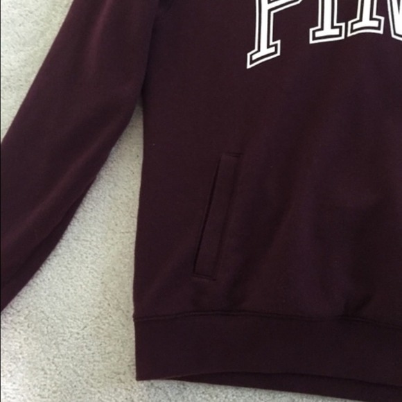 Burgundy VS PINK Pullover/Half Zip - Picture 2 of 4