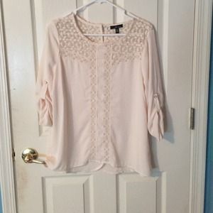 Off-White (cream) polyester Long Sleeve