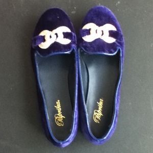 Blue violet flats for $25