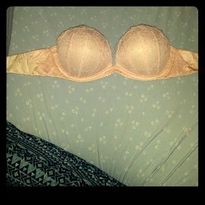 32C Push Up Strapless Lace Bra