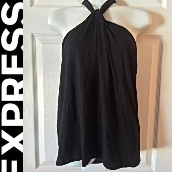 Express Black Halter Top S