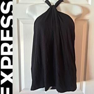 Express Black Halter Top S