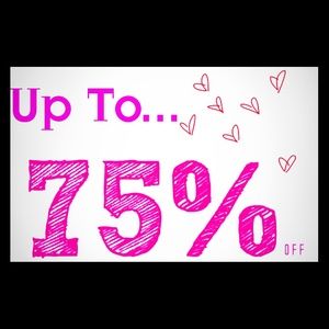 Up to 75% Off