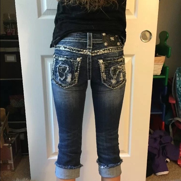 Miss Me Cropped Distressed Jeans