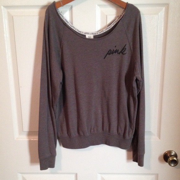 VS PINK off the shoulder sweatshirt
