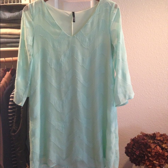 Teal casual dress