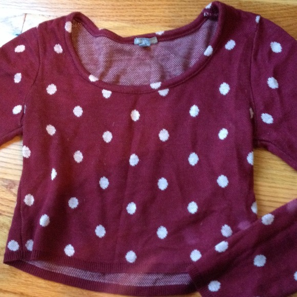 Cute polka dot half sweater - Picture 1 of 2