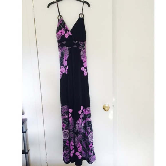 Purple Printed Dress