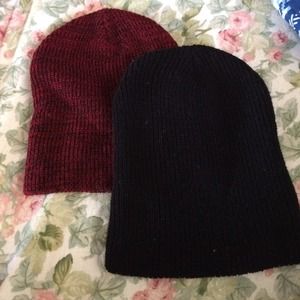 2 beanies/ hats