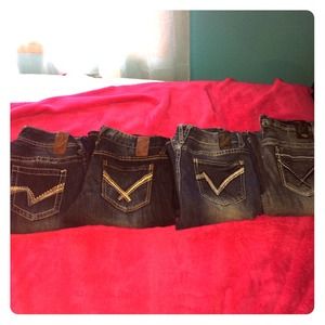 4 pairs of vanity jeans.