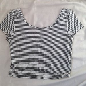 striped crop top