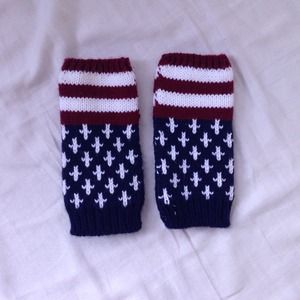 American flag mittens