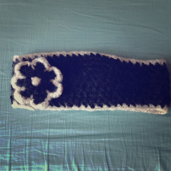 100% Wool Crocheted Winter Headband