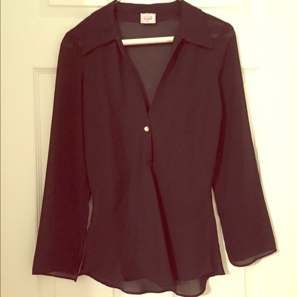 Black Sheer Blouse