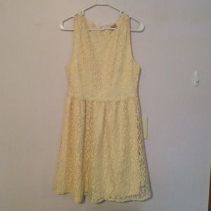 Cream lace dress!