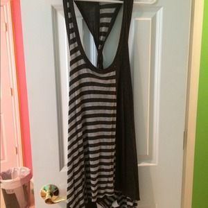 Ella Moss Grey Stripped Tunic