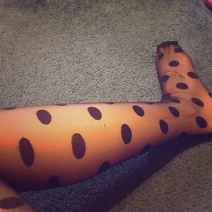 Urban outfitters polka dot tights