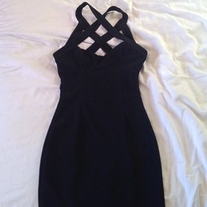 Black strappy Tobi dress