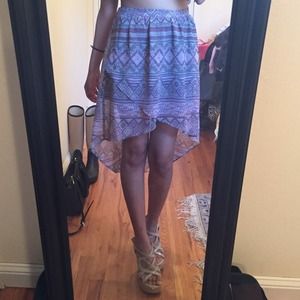 High low skirt
