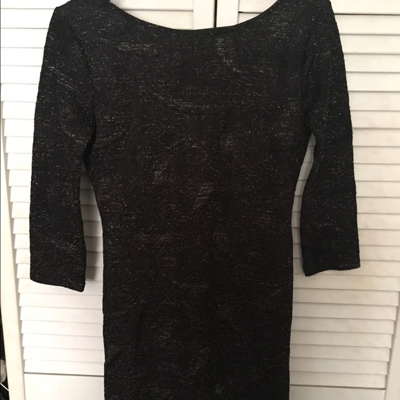 Black shimmery dress